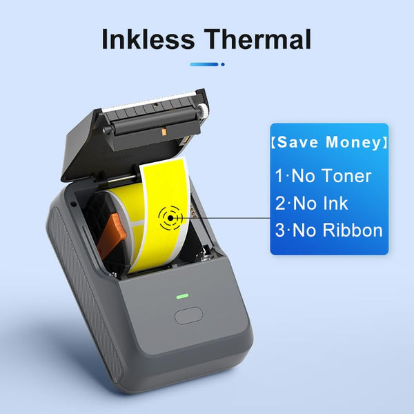 SEZNIK Josh Bluetooth Thermal Label Printer for Business | Inkless Mini | Batch, Cloud Printing | Jewellery, Round, Rectangle Label | Mobile, Desktop Compatible | Upto 2 inch Print | 1 Year Warranty Visit the SEZNIK Store