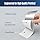 Seznik Silver Waterproof, Non-Tearable, Sticky Thermal Lables, Label Roll, 2 inch Adhesive Thermal Labels for Label Printers (50mmx30mm - 1250 Lables)