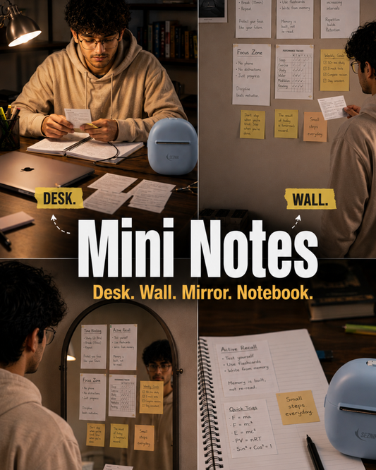 SEZNIK NEXA Mini Thermal Printer for Mobile Helps Turn Every Space Into a Smart Study Zone