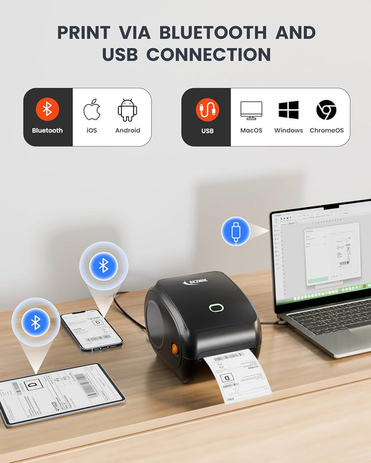 How the SEZNIK Shakti Bluetooth Shipping Label Printer Simplifies Everyday Ecommerce Operations