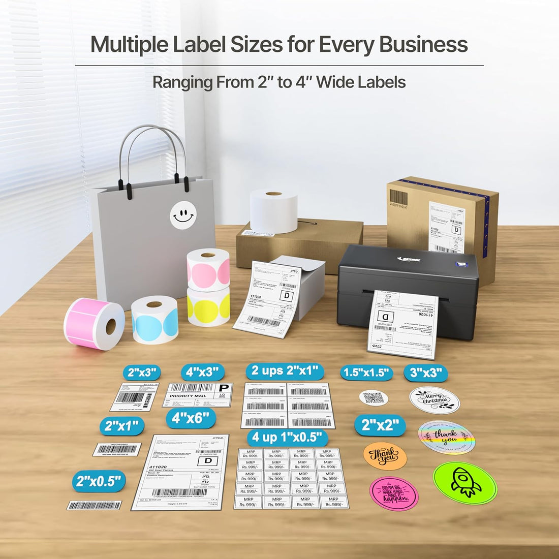 Faster Shipping with SEZNIK LabelX Bluetooth Shipping Label Printer