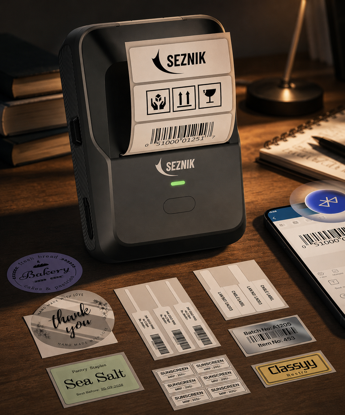 How the SEZNIK Josh Bluetooth Thermal Label Printer Makes Everyday Organizing Feel Effortless