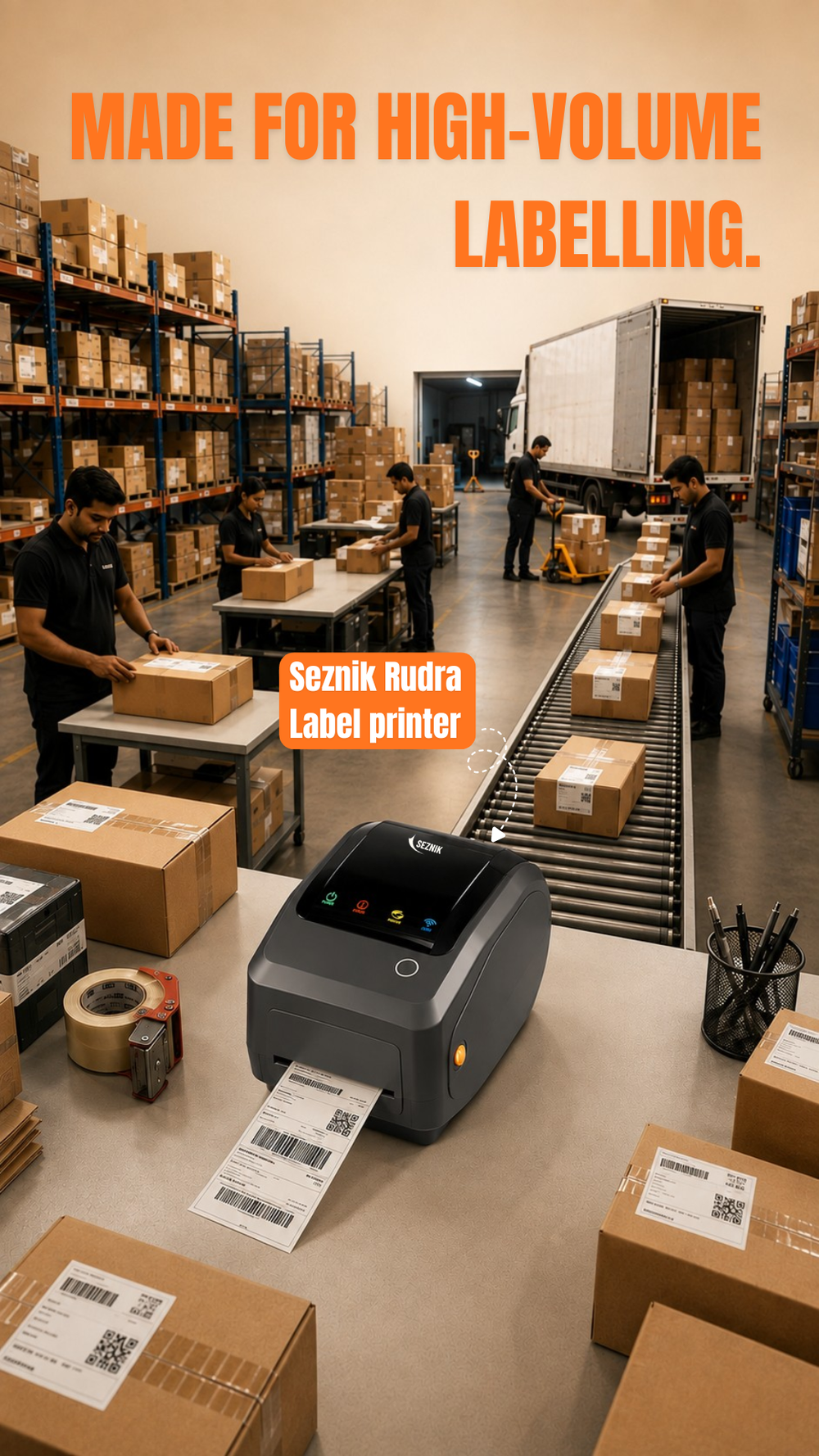Seznik Rudra Label Printer: Built for High Volume Labelling Without Slowing Down