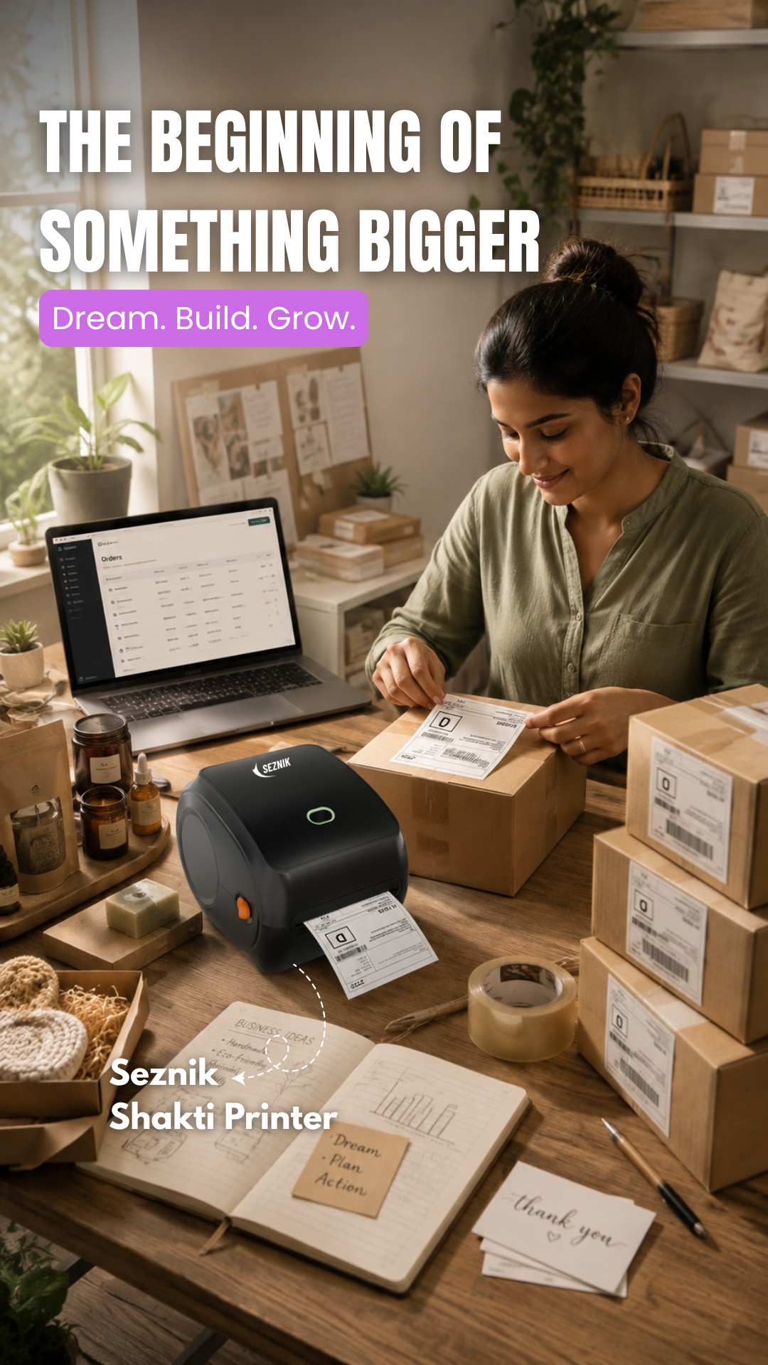 Seznik Shakti Printer for Small Businesses Turning Everyday Orders Into Bigger Dreams