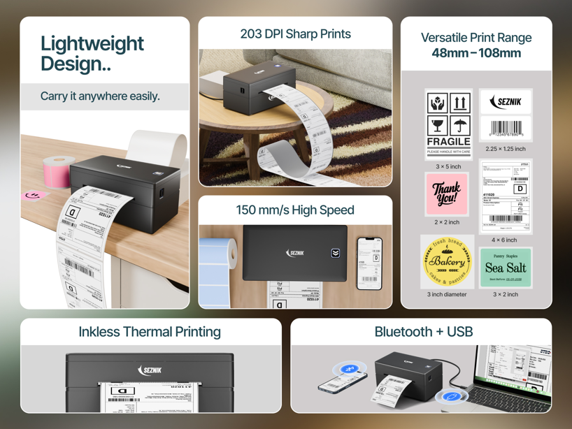 How the SEZNIK LabelX Label Printer Simplifies Modern Shipping and Labeling Needs