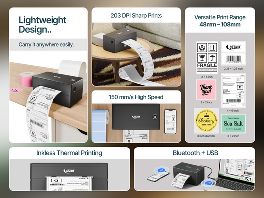 How the SEZNIK LabelX Label Printer Simplifies Modern Shipping and Labeling Needs