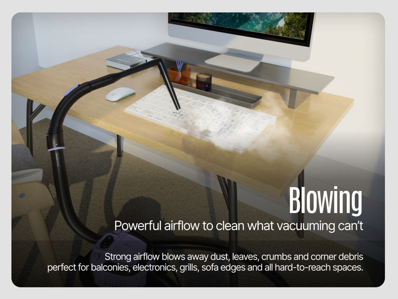 How the SEZNIK Mighty Wet and Dry Vacuum Cleaner for Home Makes Cleaning Hard to Reach Spaces Effortless
