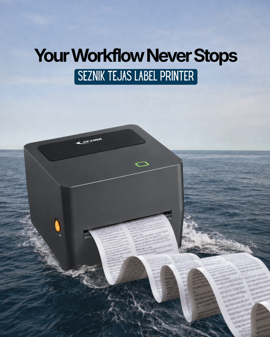 Your Workflow Never Stops with the SEZNIK Tejas Label Printer