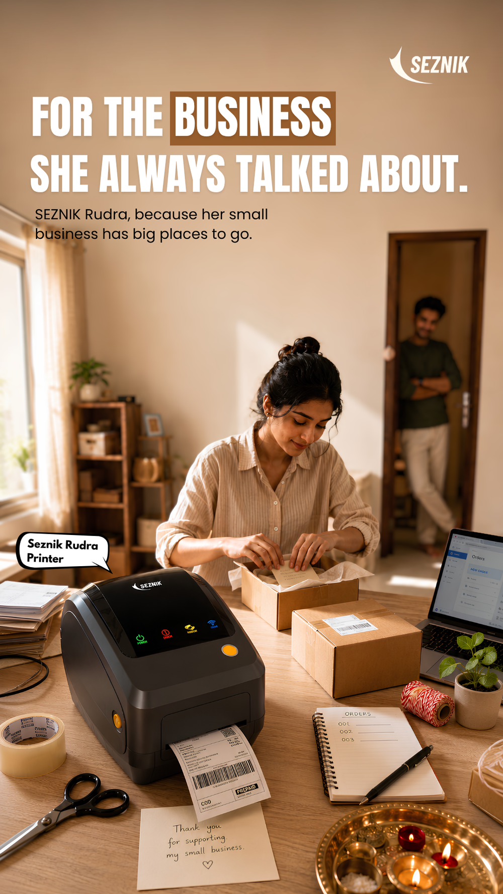 Seznik Rudra Printer for Small Business: A Practical Rakhi Gift for the Entrepreneur Who Is Building Something Big