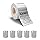 Seznik Silver Waterproof, Non-Tearable, Sticky Thermal Lables, Label Roll, 2 inch Adhesive Thermal Labels for Label Printers (50mmx75mm - 500 Lables)