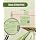 SEZNIK Waterproof, Non-Tearable, Long Lasting Print, Sticky Thermal Lables, Label Roll, 2 inch Adhesive Thermal Labels for Label Printers (50mmx50mm) - 500 Lables, Pastel Green