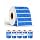 SEZNIK Waterproof, Non-Tearable, Long Lasting Print, Sticky Thermal Lables, Label Roll, 2 inch Adhesive Thermal Labels for Label Printers (50mmx15mm) - 1250 Lables, Royal Blue