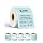 SEZNIK Waterproof, Non-Tearable, Long Lasting Print, Sticky Thermal Lables, Label Roll, 2 inch Adhesive Thermal Labels for Label Printers (50mmx50mm) - 500 Lables, Pastel Blue