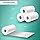 Seznik Sticky Adhesive Thermal Paper Rolls, Continuous 57mm Width Thermal Paper, 2 inch Thermal Paper for Mini Thermal Printer (White-57mm Width - Continuous Sticky Roll-Pack of 5)