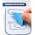 SEZNIK Waterproof, Non-Tearable, Long Lasting Print, Sticky Thermal Lables, Label Roll, 2 inch Adhesive Thermal Labels for Label Printers (50mmx25mm) - 1250 Lables, Royal Blue