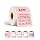 SEZNIK Waterproof, Non-Tearable, Long Lasting Print, Sticky Thermal Lables, Label Roll, 2 inch Adhesive Thermal Labels for Label Printers (50mmx50mm) - 500 Lables, Pastel Pink