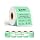 SEZNIK Waterproof, Non-Tearable, Long Lasting Print, Sticky Thermal Lables, Label Roll, 2 inch Adhesive Thermal Labels for Label Printers (50mmx50mm) - 500 Lables, Pastel Green