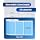 SEZNIK Waterproof, Non-Tearable, Long Lasting Print, Sticky Thermal Lables, Label Roll, 2 inch Adhesive Thermal Labels for Label Printers (50mmx25mm) - 1250 Lables, Royal Blue