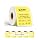 SEZNIK Waterproof, Non-Tearable, Long Lasting Print, Sticky Thermal Lables, Label Roll, 2 inch Adhesive Thermal Labels for Label Printers (50mmx50mm) - 500 Lables, Yellow