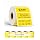 SEZNIK Waterproof, Non-Tearable, Long Lasting Print, Sticky Thermal Lables, Label Roll, 2 inch Adhesive Thermal Labels for Label Printers (50mmx25mm) - 1250 Lables, Yellow