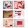 SEZNIK Waterproof, Non-Tearable, Long Lasting Print, Sticky Thermal Lables, Label Roll, 2 inch Adhesive Thermal Labels for Label Printers (50mmx25mm) - 1250 Lables, Red