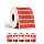 SEZNIK Waterproof, Non-Tearable, Long Lasting Print, Sticky Thermal Lables, Label Roll, 2 inch Adhesive Thermal Labels for Label Printers (50mmx15mm) - 1250 Lables, Red