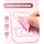 SEZNIK Waterproof, Non-Tearable, Long Lasting Print, Sticky Thermal Lables, Label Roll, 2 inch Adhesive Thermal Labels for Label Printers (50mmx50mm) - 500 Lables, Pastel Pink