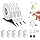 Seznik Jewellery Thermal Labels – 14.3mm x 100mm, Waterproof, Non Tearable, Direct Thermal, 150 Labels/Roll, for 2 to 4 Inch Printers, White, for Jewellery Tagging, 750 Labels