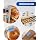 SEZNIK Waterproof, Non-Tearable, Long Lasting Print, Sticky Thermal Lables, Label Roll, 2 inch Adhesive Thermal Labels for Label Printers (50mmx25mm) - 1250 Lables, Royal Blue