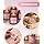 SEZNIK Waterproof, Non-Tearable, Long Lasting Print, Sticky Thermal Lables, Label Roll, 2 inch Adhesive Thermal Labels for Label Printers (50mmx50mm) - 500 Lables, Pastel Pink