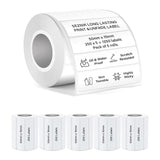 SEZNIK Waterproof, Non-Tearable, Sticky Thermal Lables, Label Roll, 2 inch Adhesive Thermal Labels for Label Printers (50mmx15mm - 1250 Lables), 1250 Labels