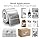 Seznik Silver Waterproof, Non-Tearable, Sticky Thermal Lables, Label Roll, 2 inch Adhesive Thermal Labels for Label Printers (50mmx30mm - 1250 Lables)