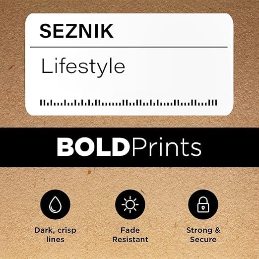 Seznik Thermal Lables, 50mmx30mm Labels, 2 inch Self-Adhesive Thermal Labels for Thermal Printer [Printer NOT Included] (50mmx30mm - 1000 Lables)