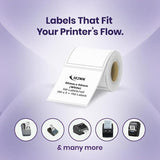 Seznik Thermal Lables, 50mmx50mm Label Roll Paper, 2 inch Self-Adhesive Thermal Paper for Mini Printer (White - 50mmx50mm - 750 Labels)