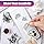 Seznik Magic Paper Translucent Self-Adhesive Thermal Paper Rolls | Continuous 57mm Width, 2-inch | Compatible with Most Mini Printers (Pack of 3 Rolls)