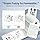 Seznik Non Sticky Thermal Paper Rolls, 57mm Width, 2 inch Thermal Paper for Mini Printer (White-57mm Width-Continuous Non Sticky Roll-Pack of 5)