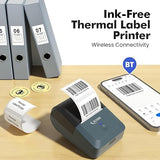 Tej Bluetooth Mini Thermal Label Printer for Business Office Home Students | Inkless Thermal | Mobile, Desktop Compatible | 58 mm (2 inches) | 1 Year Warranty (Tej Label Printer)