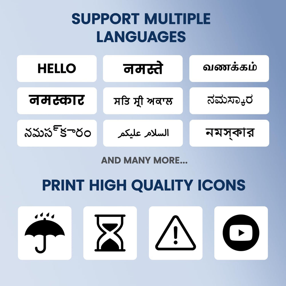 SEZNIK Josh Bluetooth Thermal Label Printer | Inkless Mini Rechargeable | MRP, Barcode, Excel File Print | Cloud, Mobile, Desktop | Jewellery, Round Labels | 2-inch Print | Free App | 1 Year Warranty