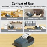 Tej Bluetooth Mini Thermal Label Printer for Business Office Home Students | Inkless Thermal | Mobile, Desktop Compatible | 58 mm (2 inches) | 1 Year Warranty (Tej Label Printer)