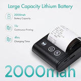 SEZNIK Veer 58mm (2 Inch) Portable Receipt Printer | ESC/POS KOT Billing | Bluetooth+USB | 2000mAh Rechargeable | Android/iOS/Windows | Retail/Restaurant | 50+ Apps | Swiggy/Zomato | 1 Year Warranty