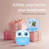 SEZNIK Mini Camera Printer, Click Photo Print, Inkless, Bluetooth HD Print, Android, iOS. Instant Print (Neo-Blue)