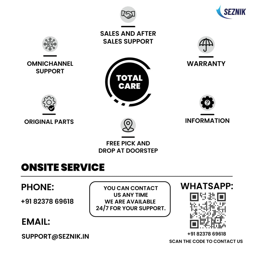 SEZNIK Veer 58mm (2 Inch) Portable Receipt Printer | ESC/POS KOT Billing | Bluetooth+USB | 2000mAh Rechargeable | Android/iOS/Windows | Retail/Restaurant | 50+ Apps | Swiggy/Zomato | 1 Year Warranty