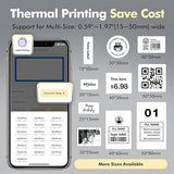 Tej Bluetooth Mini Thermal Label Printer for Business Office Home Students | Inkless Thermal | Mobile, Desktop Compatible | 58 mm (2 inches) | 1 Year Warranty (Tej Label Printer)