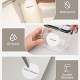 Seznik Waterproof, Non-Tearable, Sticky Thermal Labels, Round Shape, 50mm Diameter, 2 inch Self-Adhesive Thermal Paper for Mini Printer (Waterproof - 50mm Diameter - 500 Labels)