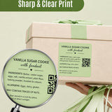 SEZNIK Waterproof, Non-Tearable, Long Lasting Print, Sticky Thermal Lables, Label Roll, 2 inch Adhesive Thermal Labels for Label Printers (50mmx50mm) - 500 Lables, Pastel Green