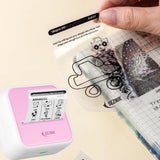 Seznik Transparent Sticky Thermal Paper Rolls, 57mm Width, 2 inch Thermal Paper for Mini Thermal Printer (Transparent-Sticky- 3 Rolls)