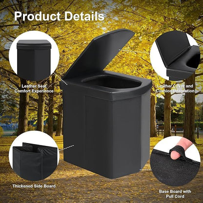 Portable Toilet | Foldable, Easy to Carry Commode For Traveling & Indoor | Stool Chair for Kids, Elders & Adults | Foldable Toilet For Adult