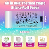 Seznik Magic Paper Translucent Self-Adhesive Thermal Paper Rolls | Continuous 57mm Width, 2-inch | Compatible with Most Mini Printers (Pack of 3 Rolls)