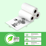 Seznik Matt Sticky Thermal Paper Rolls, 55 mm width, 2 inch Thermal Paper for Study Notes compatible with Mini Thermal Printer (Matt-Sticky- 5 Rolls)