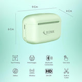 SEZNIK Mini Printer, Ultra HD Print 304 dpi | Inkless | Portable | Bluetooth Compatible with Android iOS | 1 Year Warranty (Mini-UltraHD-Green)